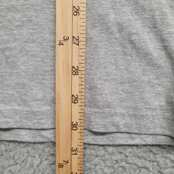 Dallas Cowboys Shirt Mens Large Gray‎ Blue thermal Sleeves NFL NFC East Spellout - Picture 10 of 10